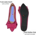 thumbnail image 2 of Womens Ballet Flats Shoes Comfortable Pointy Toe Suede Pink Dressy Shoes Wedding Size 7.5, 2 of 7