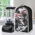 thumbnail image 5 of HELLHERO Wolf American flag Mixer Blender Cover Polyester for Kitchen Household, 5 of 6