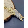 thumbnail image 3 of Saint Jude Pendant For Men / San Judas Pendant 2.5x1" / Mens Pendant / Dije de San Judas en Oro Lamindo Para Hombre, 3 of 7