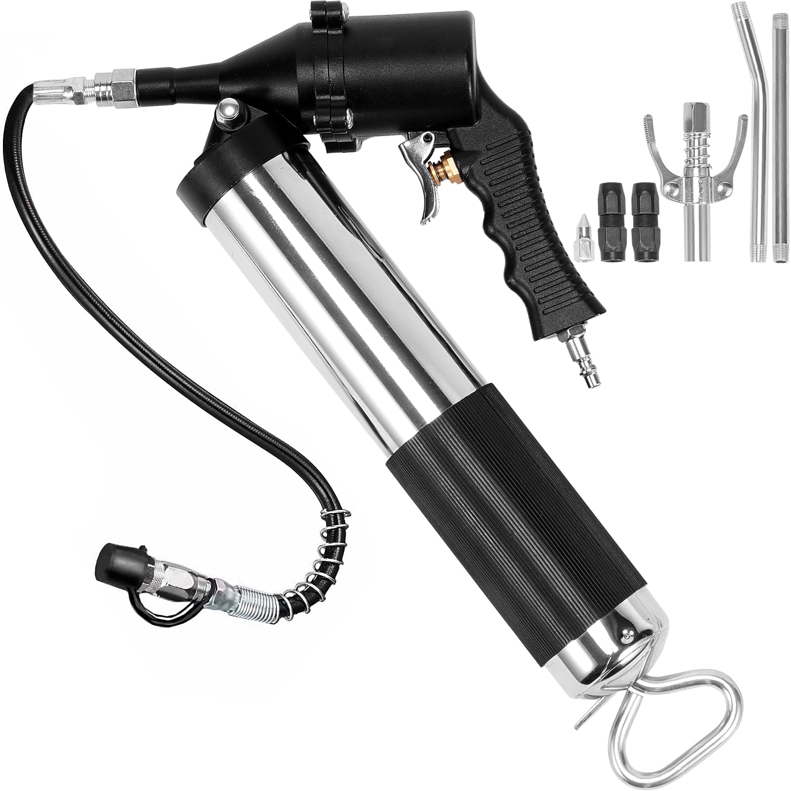 2025 Heavy Duty Pistol Grip Grease Gun – 8000 PSI, 18” Flex Hose, 14 Oz Capacity