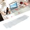 thumbnail image 1 of Adjustable Bath Tray for Tub Premium Material, Extendable Large Capacity Draining Design, Multipurpose Suitable for Bathroom, Toilet, 1 of 7