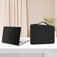 thumbnail image 7 of Mosiso Compatible with MacBook Air 15 inch Case 2025-2023 M4 A3241 M3 A3114 M2 A2941, Plastic Hard Shell&Carrying Sleeve Bag&Keyboard Cover&Webcam Cover&Screen Protector, Black, 7 of 7
