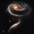 thumbnail image 3 of NASA 12x12 Black Modern Framed Museum Art Print Titled - Interacting Galaxies, 3 of 5