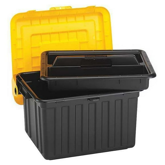 Durabilt Attached Lid Container, 23-5/8inLx19inW 0441GRBKYL.02