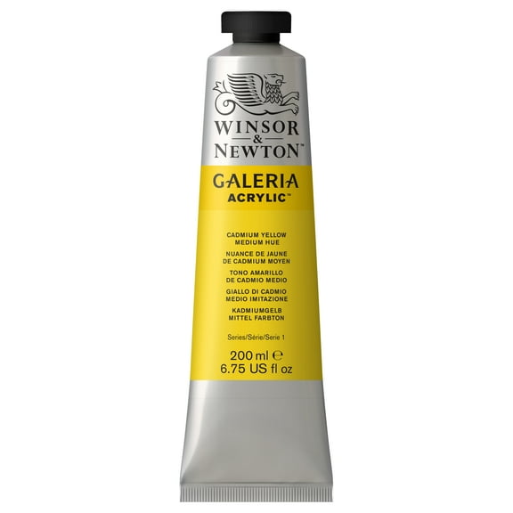 Winsor & Newton Galeria Acyrlic, 200ml, Cadmium Yellow Medium Hue