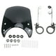 thumbnail image 2 of Carenado para faro delantero de motocicleta, ajustable a 180°, universal, para horquilla delantera de 1,5 a 1,6 pulgadas, color negro, 2 of 15
