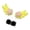 Yellow, variant on Lynono Cute 3D ReflectiveHe1metDecals Star Wing Design Sticker 4 Color Perfect For Family Riding