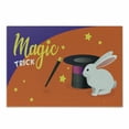 thumbnail image 1 of Magician Cutting Board, Magic Trick Typography Little Bunny and Hat, Decorative Tempered Glass Cutting and Serving Board, in 3 Sizes, by Ambesonne, 1 of 2