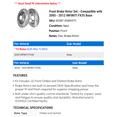 thumbnail image 2 of Front Brake Rotor Set - Compatible with 2005 - 2012 INFINITI FX35 Base 2006 2007 2008 2009 2010 2011, 2 of 2