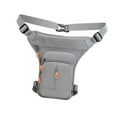 thumbnail image 3 of Bolsa de hombres Bolsa Fanny Pack Motorcycle Drop Back Bag Bols Gris de la cremallera del medio, 3 of 7