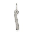 thumbnail image 4 of Auriga Fine Jewelry 925 Sterling Silver Rhodium-plated Letter I Initial Charm Pendant for Women(L- 19mm, W- 8mm), 4 of 6