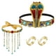 thumbnail image 5 of Accesorios de disfraz egipcio, diadema egipcia, tesoro exquisito, de reina egipcia para disfraces, vacaciones, boda, 4 Uds., 5 of 9