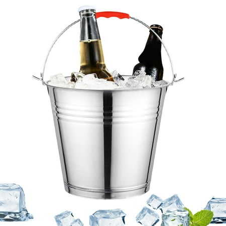 

Tongina Beer Drinks Ice Tub Champagne Bucket and Beer Chiller Multipurpose Metal Beverage Tub for Entertaining Chilling BBQ 6L