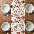 thumbnail image 4 of Table Runner 90 Inches Long for Kitchen Dining, Red Mushrooms Dresser Scarf Farmhouse, Dining Table Decorations for Wedding/Parties, Elegant Pastoral Botanical Watercolor 13 x 90 In, 4 of 8