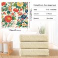 thumbnail image 6 of Yayeee 6 Pack Kitchen Dish Cloths Set for Washing Soft Drying Absorbent Microfiber Towels, Colorful Flowers Pattern, 6 of 9