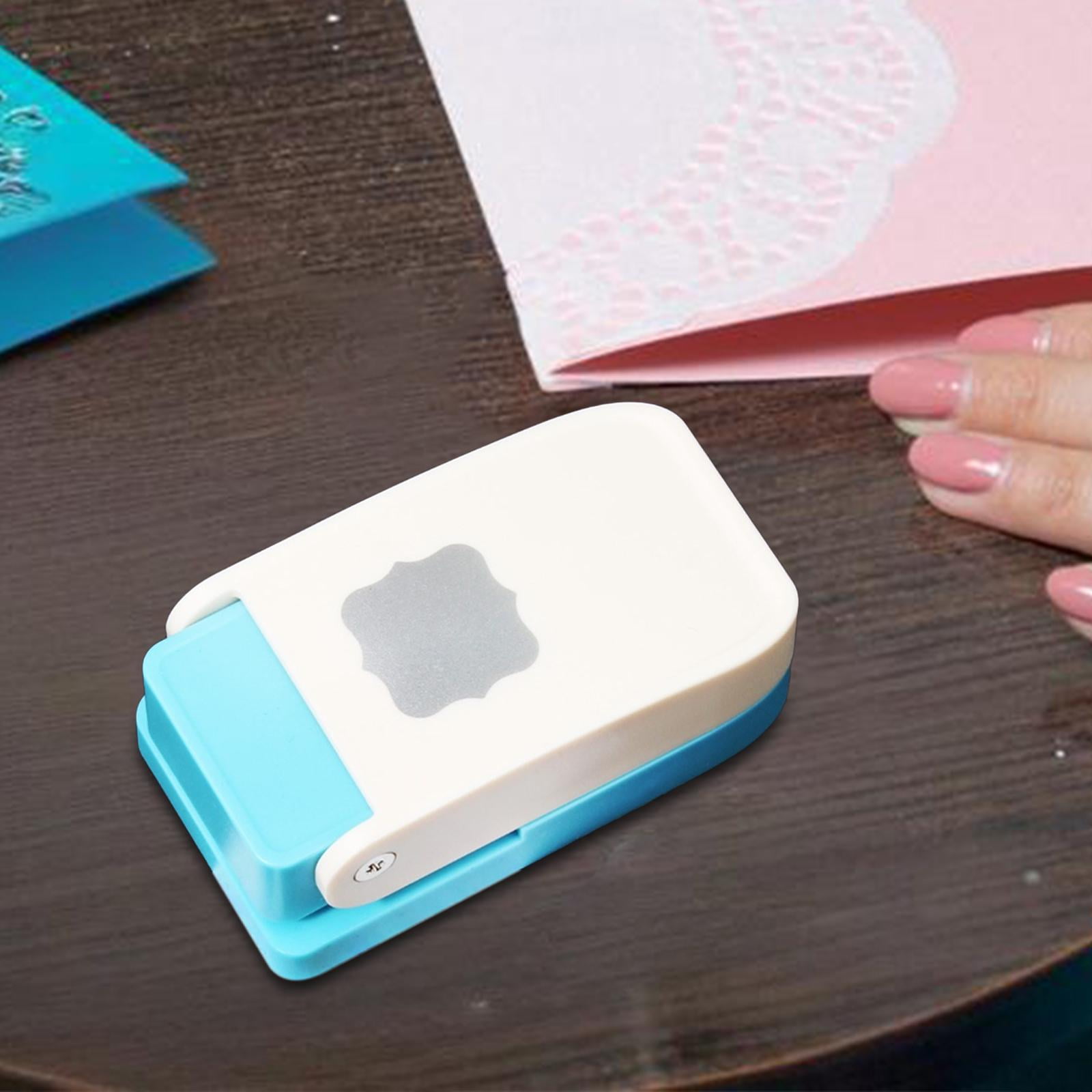 S SERENABLE Craft Hole Punch Single Crafting Scrapbook Punches Small Paper Puncher Art Cutter Tool Mini Cutter Punchers Portable PP Material Suitable for Handmade Card Making Office Square frame