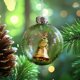 thumbnail image 1 of Adorno navideño de rana esférica de 8 cm para colgar con cordón dorado | Llavero redondo con textura 3D para árbol de Navidad, ideal como regalo para casa, oficina, coche, dormitorio o envoltorio., 1 of 6