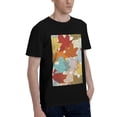 thumbnail image 2 of Bingfone Fall Maple Leaves Men'S Loose Fit Short-Sleeve Pocket T-Shirt, 2 of 7