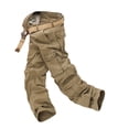 thumbnail image 4 of Cethrio Mens Lightweight Cargo Pants- Loose Plus Size with Pockets Workout Casual Clearance Casual Outdoor Fall and Winter Khaki Cargo Pants Size M, 4 of 9