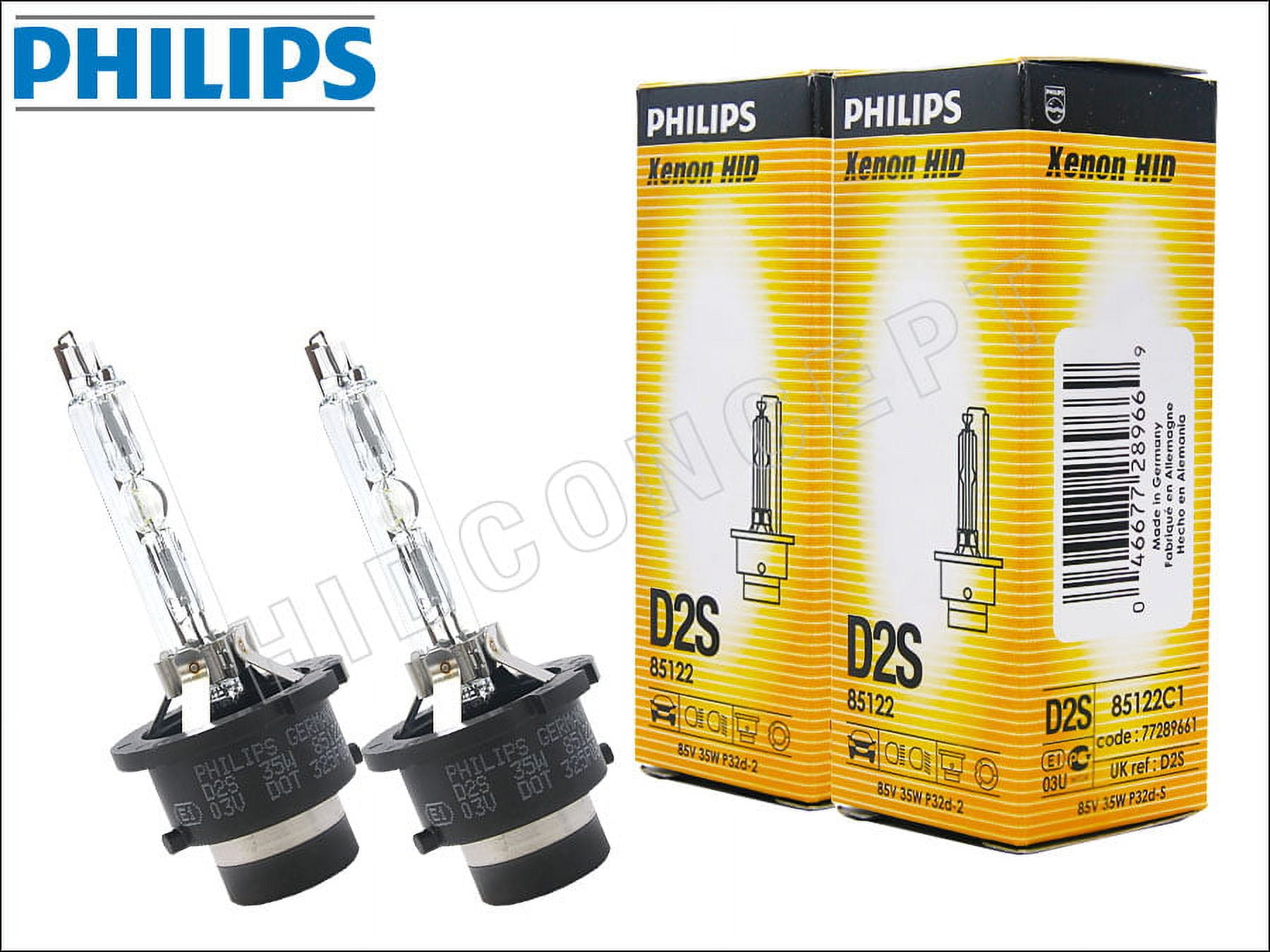 Philips Automotive D1S HID OEM 4300K 85415C1 Headlight Bulbs, Pack