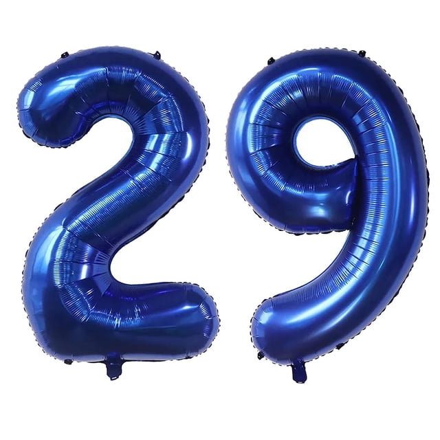 Globo EBAIJQUO número 29 azul marino de 40" de foil