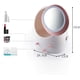 thumbnail image 3 of Organizador de cosméticos Caja de almacenamiento transparente con espejo HD Luz LED Lámpara recargable por USB Joyas Maquillaje A prueba de polvo Maquillaje portátil, 3 of 8