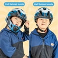 thumbnail image 4 of ROCKBROS Youth & Kids Helmet Comfortable & Odorless Cycling Helmet Adjustable Brim Stable Fit Kids Full Face Bike Helmet Ages 5-14 Anti-Collision Detachable, 4 of 8