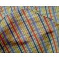 thumbnail image 3 of oneOone Silk Tabby Fabric Madras Check Print Sewing Fabric BTY 42 Inch Wide, 3 of 3