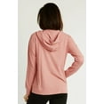 thumbnail image 4 of Cottonbell Women's Lightweight Cotton Blend Long Sleeve Zip Up Thin Hoodie Jacket, 4 of 4