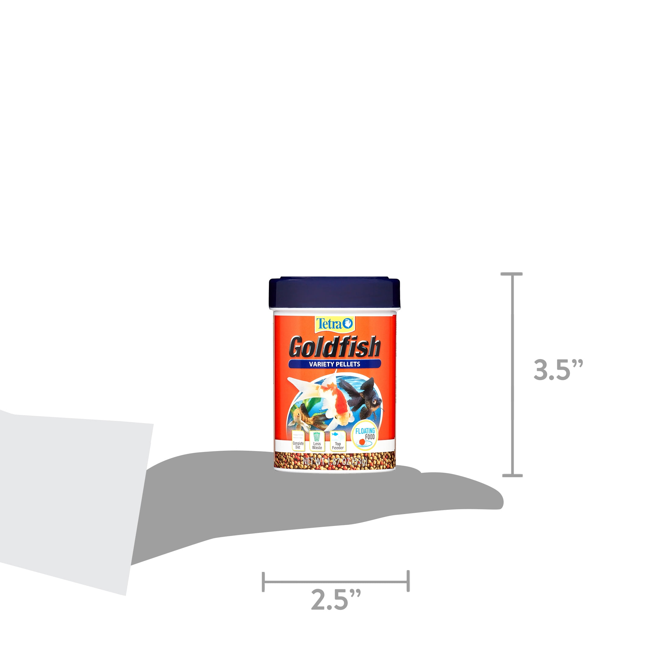 (3 pack) Tetra Goldfish Variety Floating Pellets Fish Food, 1.87 oz.