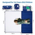 thumbnail image 4 of Safotad Tapete para la siesta para niños pequeños con almohada extraíble y manta de felpa - 54" x 33" para niños de 3 a 6 años - Saco de dormir suave para niños pequeños - Diseño enrollable ideal para, 4 of 5