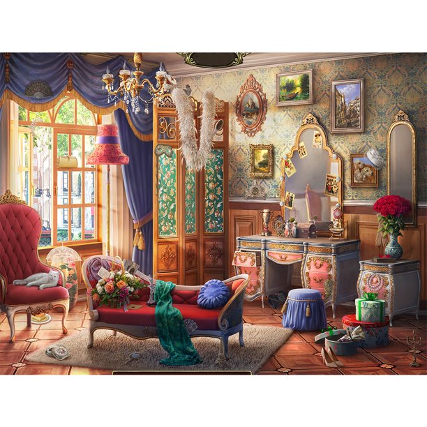 Pintura de diamante de taladro redondo completo DIY Dibujo de casa acogedora Hugtrwg Para estrenar