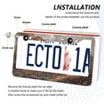 thumbnail image 3 of Aluminum License Plate Frame 2 Pack Car Exterior Accessory Car Tag Holder for Front Rear Plates Cars Decor Oil Painting Of Giraffe, 3 of 7