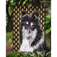 thumbnail image 3 of Black and White Collie Candy Corn Halloween Garden Flag, 3 of 5