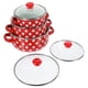 thumbnail image 3 of Juego de olla para salsa casera, olla esmaltada con tapa, sartén de cocina esmaltada con asa, 1 Juego, 3 of 8