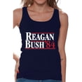 thumbnail image 1 of Awkward Styles Reagan Bush 84 Tank Top for Women Retro Presidential Campaign Tank Funny July 4 Outfit Ronald Reagan Bush Sleeveless Shirt for Women Republican Gifts for Her Retro Reagan Bush 84 Tank, 1 of 4