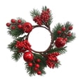 thumbnail image 3 of Anillo De Vela De Navidad, Decoración Artesanal Para Cumpleaños, Aniversarios De Puerta, Elegante G G con estilo, 3 of 9