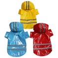 thumbnail image 4 of Xiao Hua Poncho impermeable para perros con capucha transparente y dos patas, chaqueta impermeable con banda reflectante para perros pequeños, medianos y grandes (azul, XL), 4 of 4