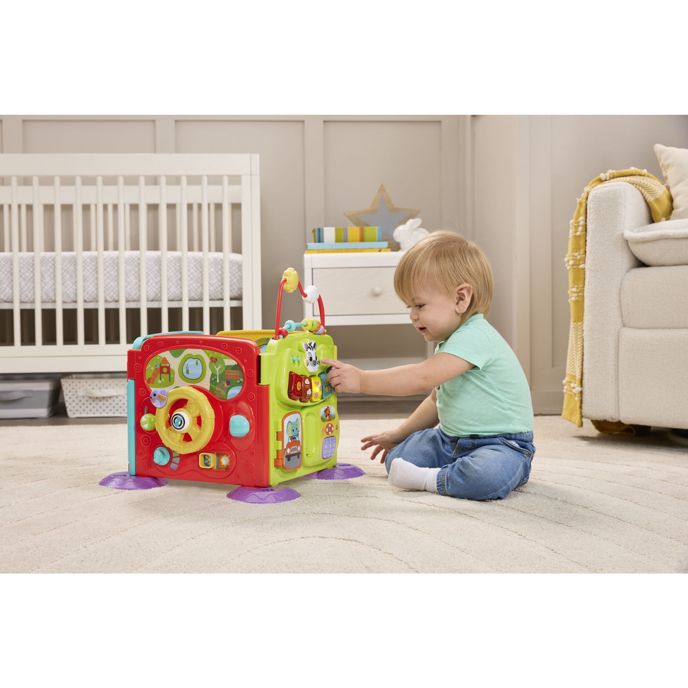 VTech Baby 4-in-1 Steps & Stages Activity Center with Accessories, Ages 3 to 24 months