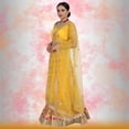 thumbnail image 4 of Pure net Lehenga Choli - Yellow, 4 of 5