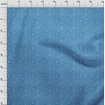 thumbnail image 3 of oneOone Cotton Flex Medium Blue Fabric Geometric Tortoise & Bird African Sewing Material Print Fabric By The Yard 40 Inch Wide, 3 of 4