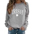 thumbnail image 2 of Clearance Oversized Sweatshirt for Women IRISH Women's Fashionable Round Neck Casual Floral Print Long Sleeve T Shirt, 2 of 4
