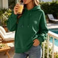 thumbnail image 3 of SYwaren Casual Hoodie for Women Oversized Pullover Long Sleeve Sweatshirt Side Slit with Pockets Tops, 3 of 9
