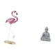 thumbnail image 5 of Estatua de flamenco de resina, escultura de mono, estatua de Buda, figura de pájaro, adorno decorativo de jardín con textura en relieve, ideal para sa, 5 of 8