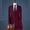 Red, variant on Product Category Men’s Suits | Product Title Elegant Solid One Button Slim Fit Party Suit Shirt Pants Tie Set for Men