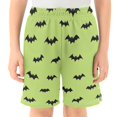thumbnail image 2 of Bat Pattern Athletic Shorts Breathable with Comfort Fit Drawstring Casual Sweatshorts Small, 2 of 9