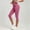Pink, variant on Drovellove Women's Plus Size High Waisted Yoga Pants with Elastic Waistband - Solid Color Casual Leggings for Workout, Pilates, or Lounge