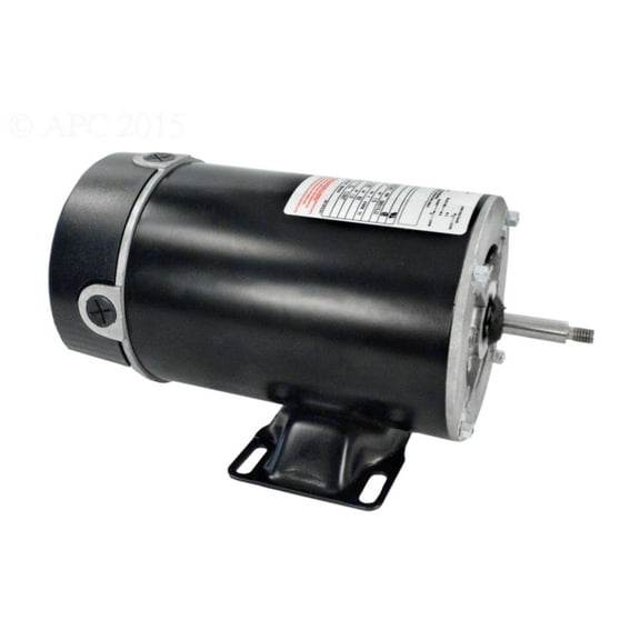 The Pool Supply Shop 1.5 HP Black and Silver Single Speed Round Flange Pool Motor