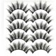 thumbnail image 1 of Paquete de pestañas de visón sintético 3D, pestañas postizas de alto volumen, pestañas de visón dramáticas, pestañas cruzadas, paquete múltiple suave reutilizable, 1 of 3