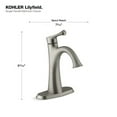 thumbnail image 4 of Kohler Lilyfield Brushed Nickel 1-Handle Single Hole Faucet, 4 of 4